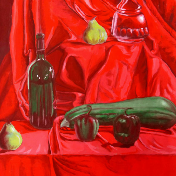 Bodegón en rojos